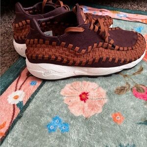 Nike Brown and Tan Woven Sneakers